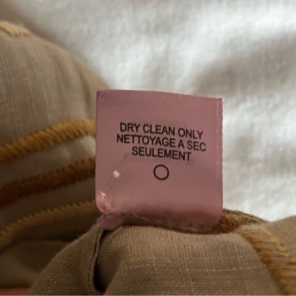 Calypso St. Bart Bohemian Linen Patterned Tan/Brown Pull On Mini Skirt Sz Sm EUC - Picture 7 of 11